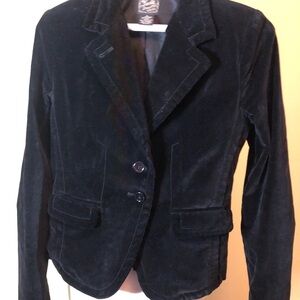 Lucky Brand Black Velvet Blazer